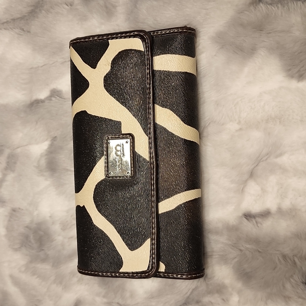 LIKE NEW - NINE & Co Cow Print Wallet